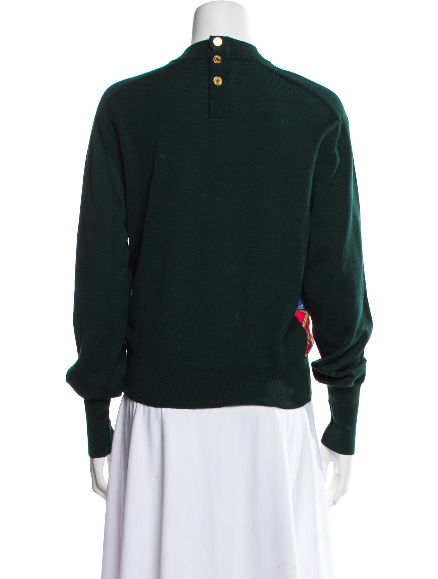 Hermès Wool Paisley Print Sweatshirt