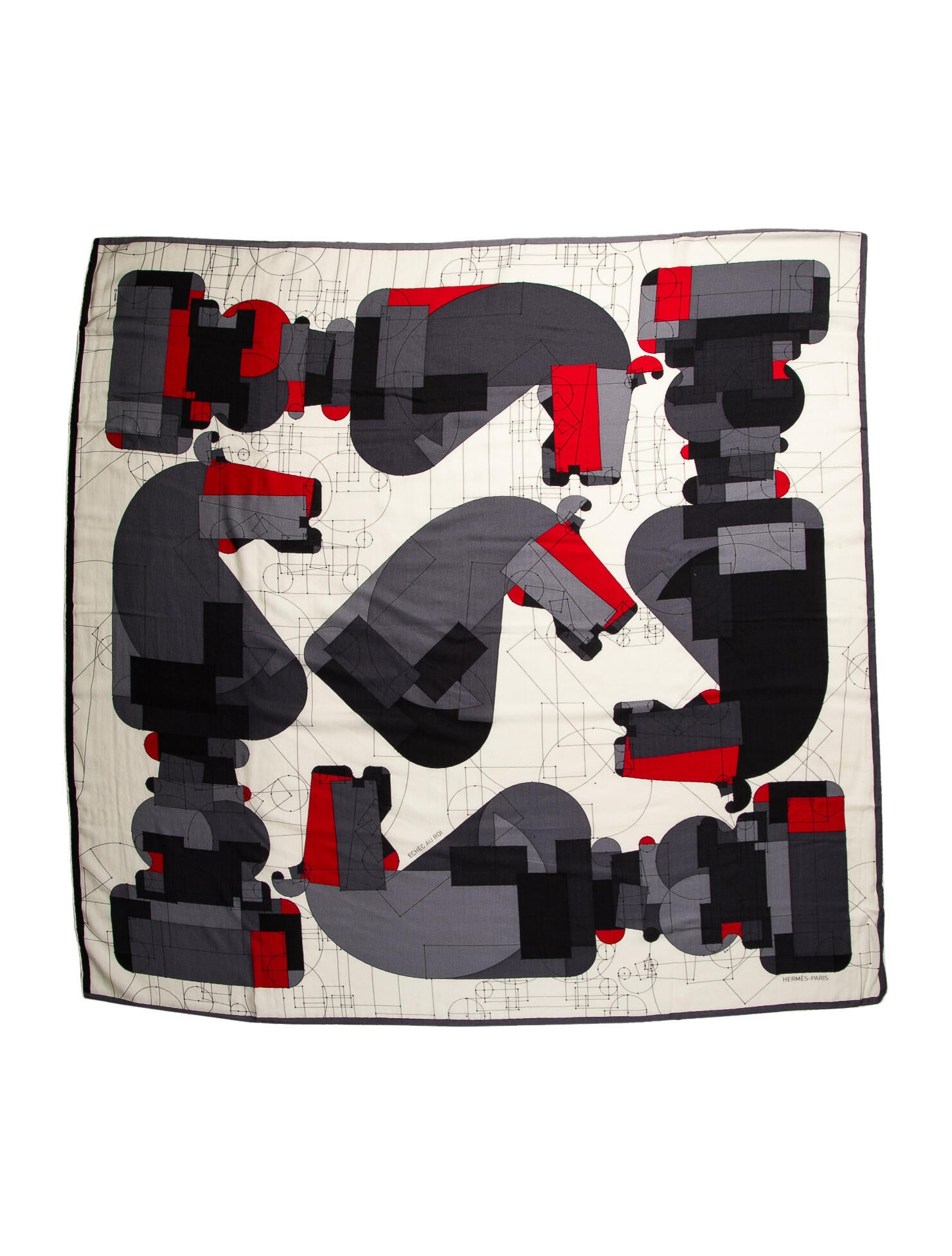 Hermès Echec au Roi Cashmere Scarf