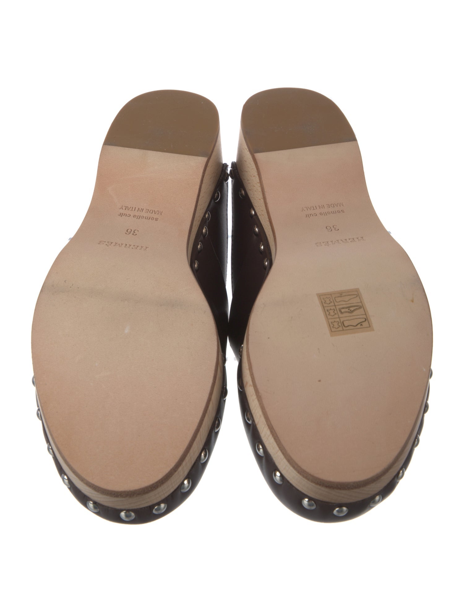 Hermès Calya H Logo Mules