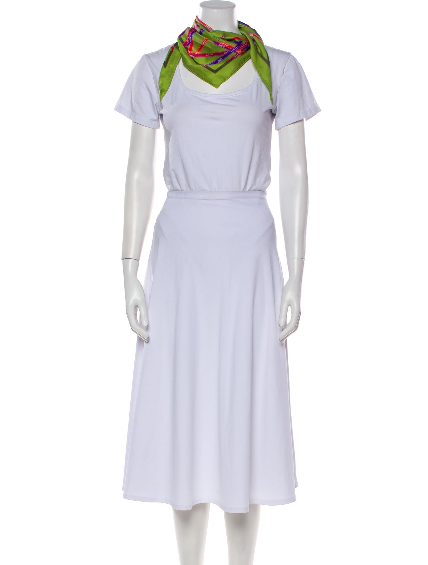 Hermès Bolduc Silk Triangle Scarf