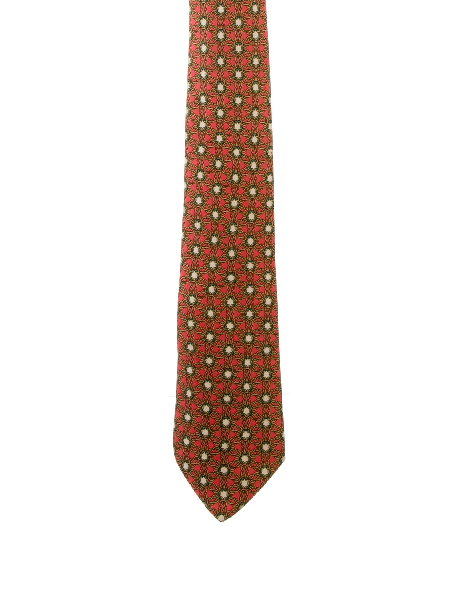 Hermès Printed Silk Tie