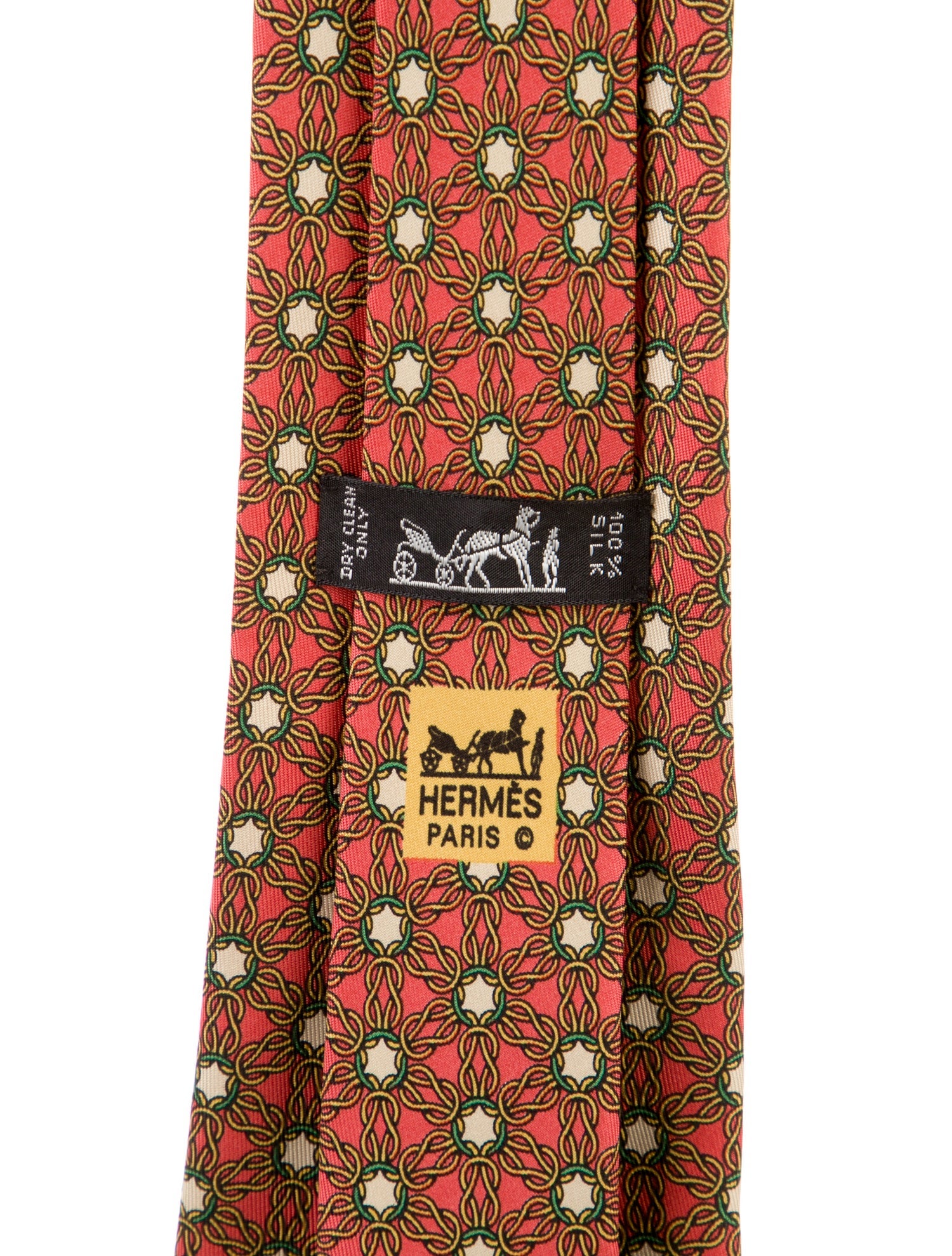 Hermès Printed Silk Tie