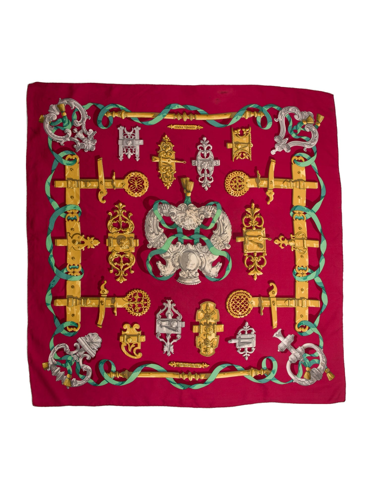 Hermès Ferronnerie Silk Scarf