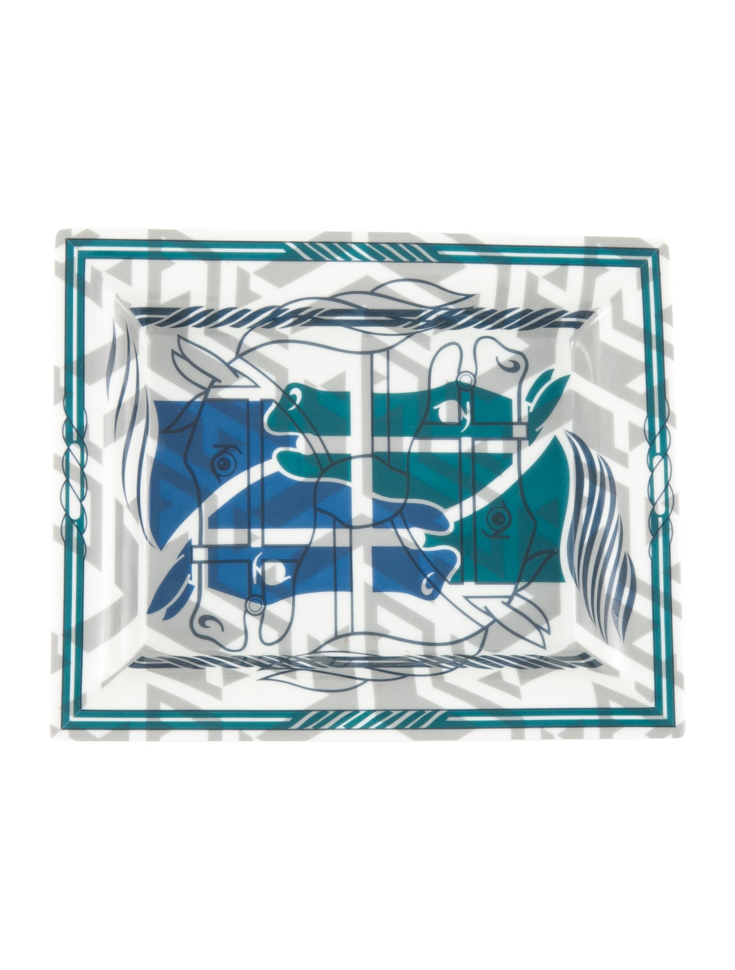 Hermès Quadrige Porcelain Valet Tray