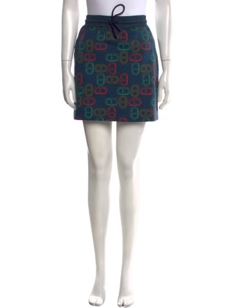 Hermès Printed Mini Skirt