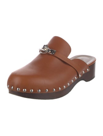Hermès Carlotta Leather Mules