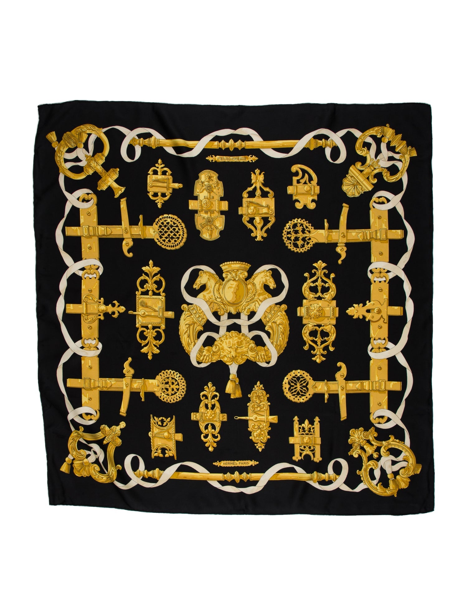 Hermès Ferronnerie Silk Scarf