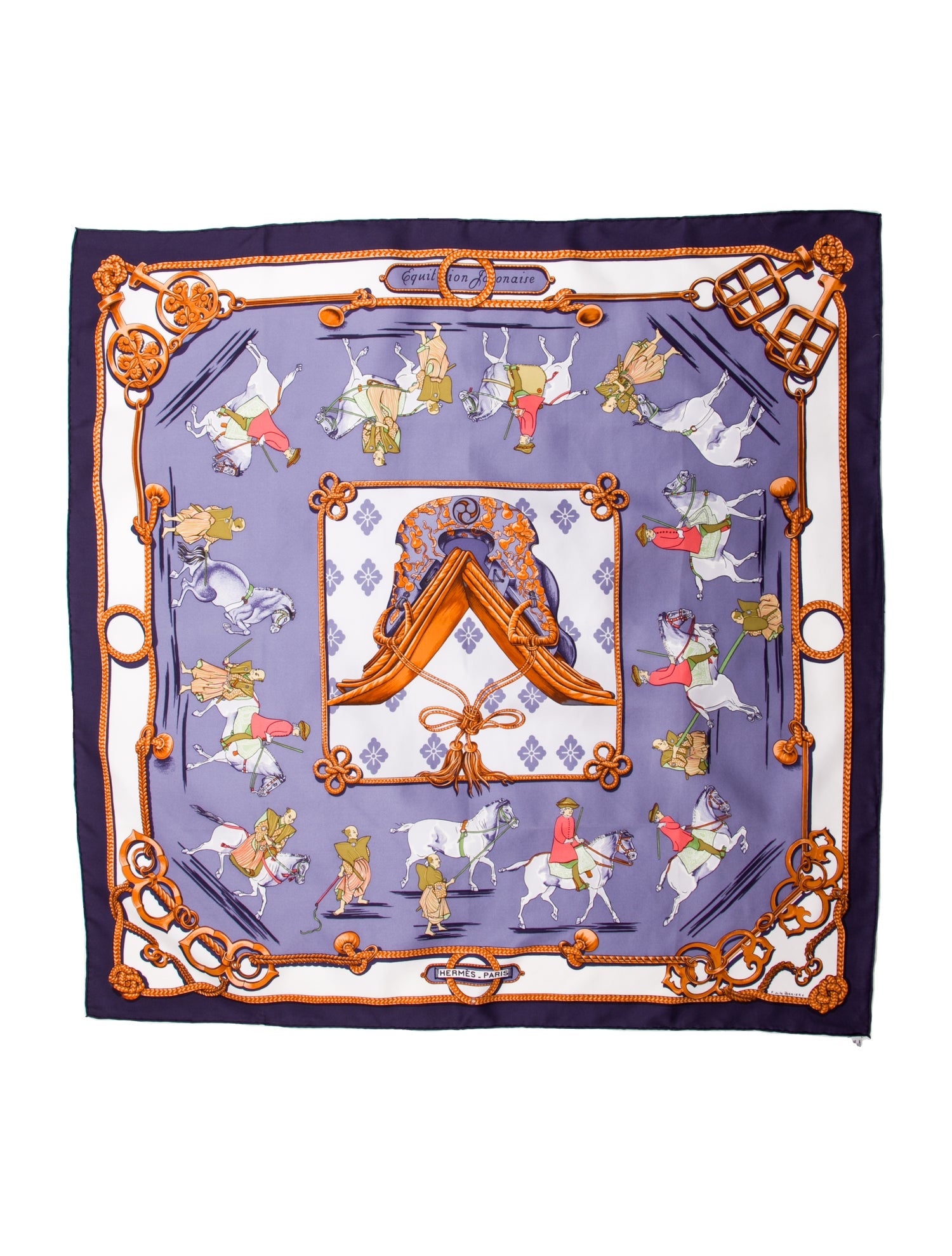 Hermès Equitation Japonaise Silk Scarf
