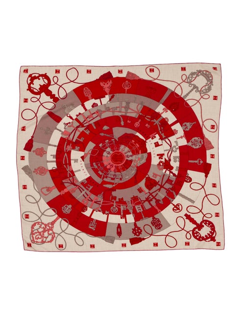 Hermès Tour De Clés Cashmere Shawl