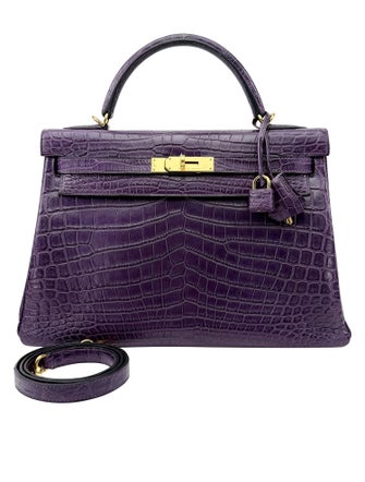 Hermès Matte Niloticus Crocodile Kelly 32