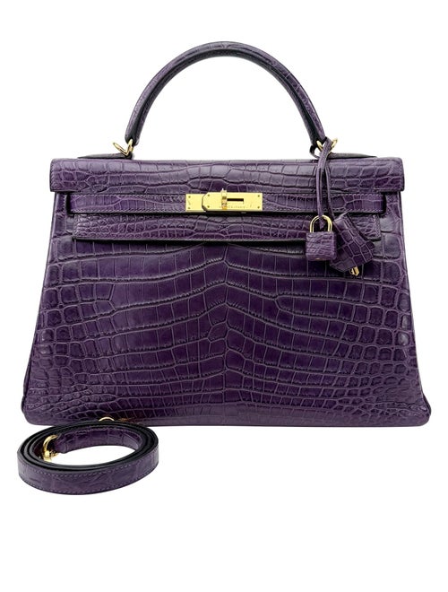Hermès Matte Niloticus Crocodile Kelly 32