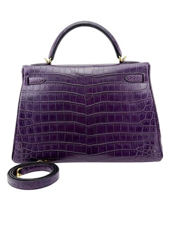 Hermès Matte Niloticus Crocodile Kelly 32