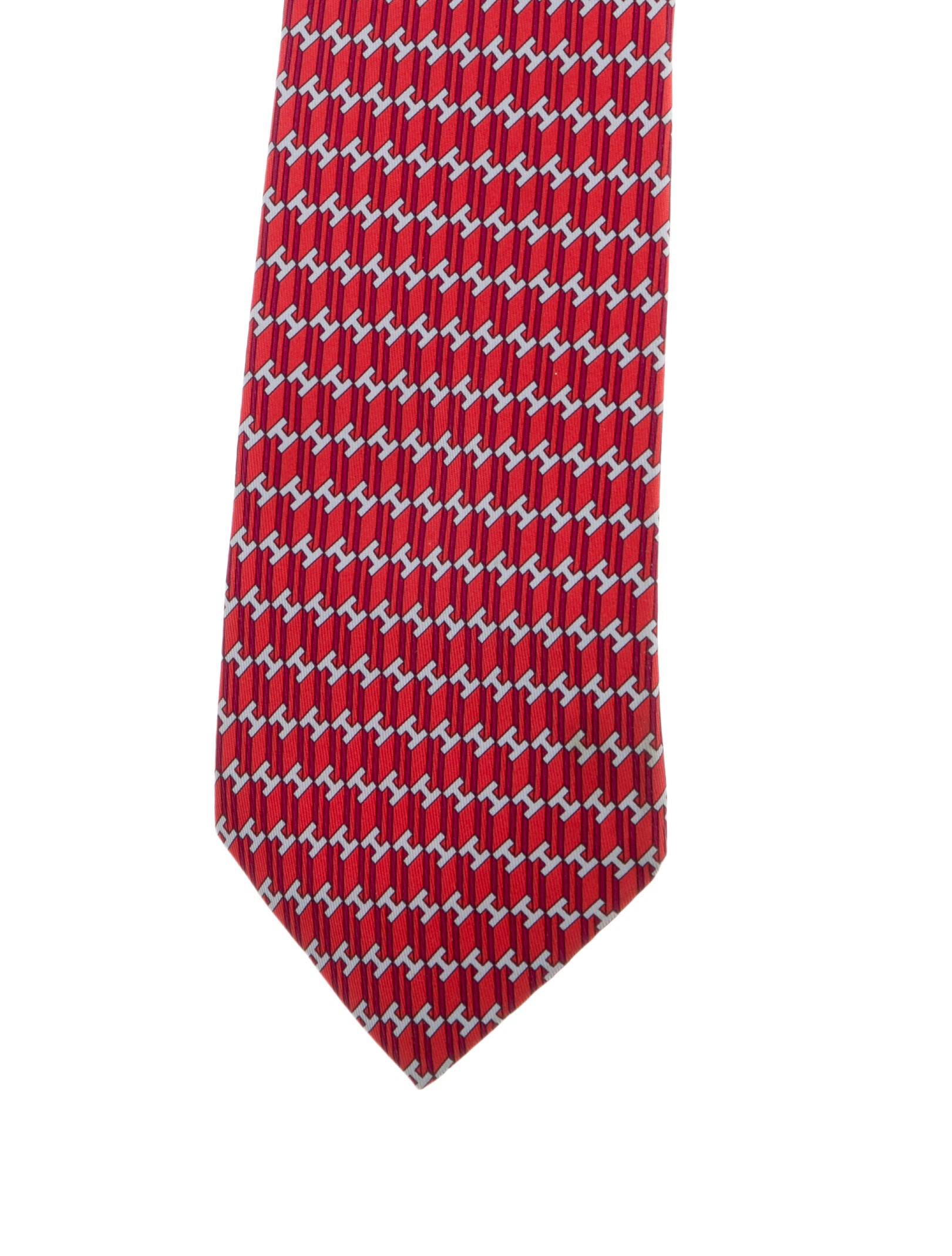 Hermès Silk Printed Tie