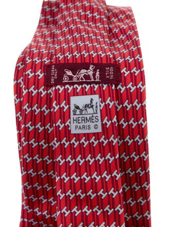 Hermès Silk Printed Tie