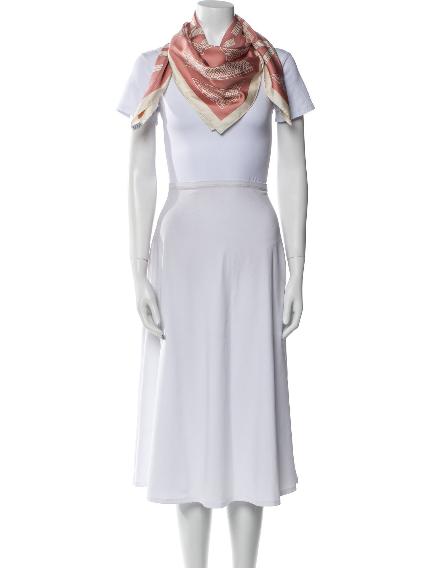 Hermès Sellier Silk Scarf