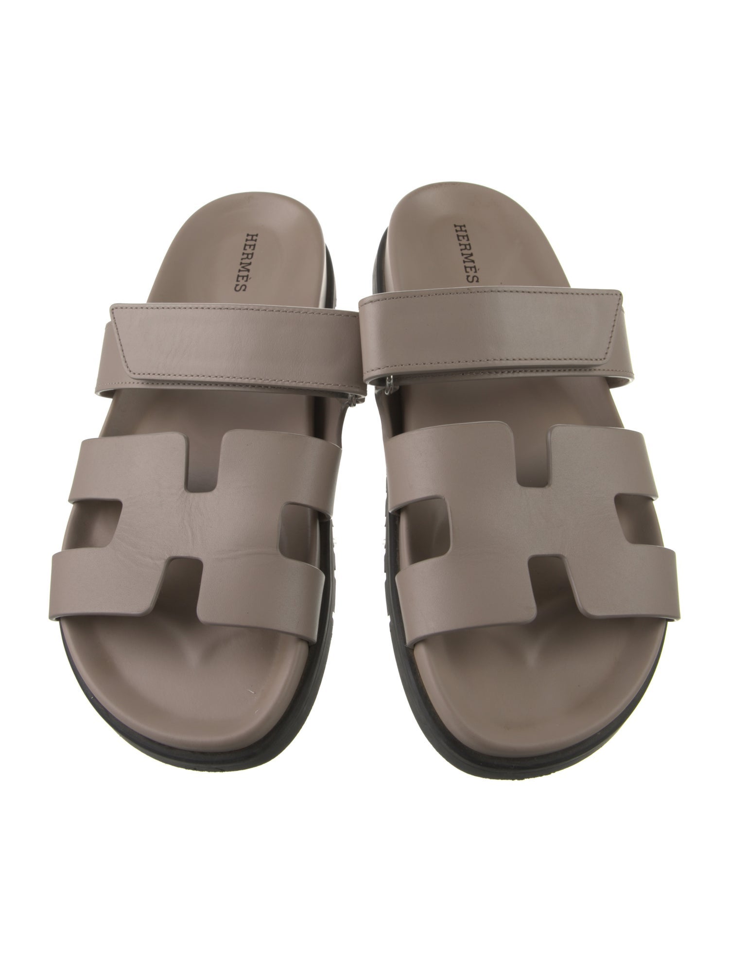 Hermès Chypre Leather Slides