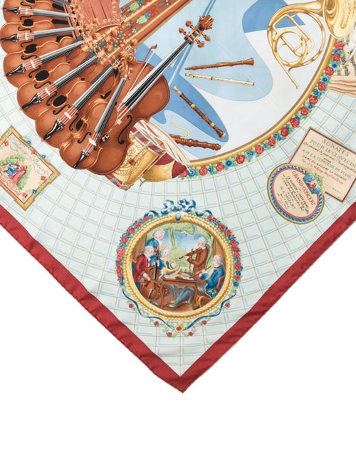Hermès Hommage a Mozart Silk Scarf