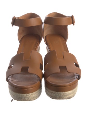 Hermès Elda H Logo Espadrilles