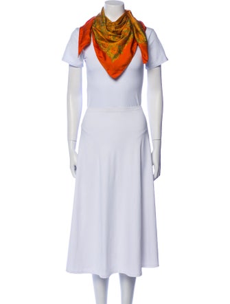 Hermès Jungle Love Dip Dye Silk Scarf