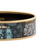 Hermès Wide Enamel Bangle Bracelet
