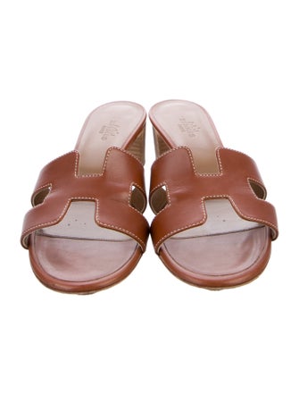 Hermès Oasis Leather Slides