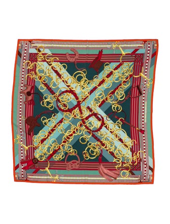 Hermès Brides et Gris Cashmere Shawl