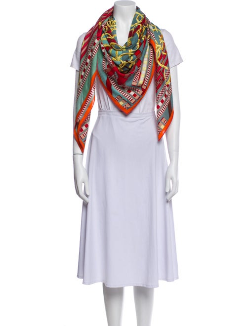 Hermès Brides et Gris Cashmere Shawl