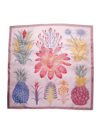 Hermès Index Bromeliaceae Silk Scarf