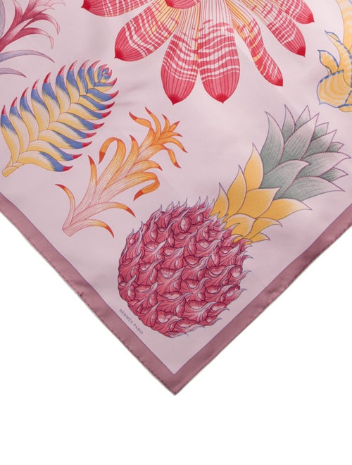 Hermès Index Bromeliaceae Silk Scarf