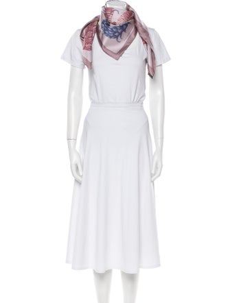 Hermès Index Bromeliaceae Silk Scarf