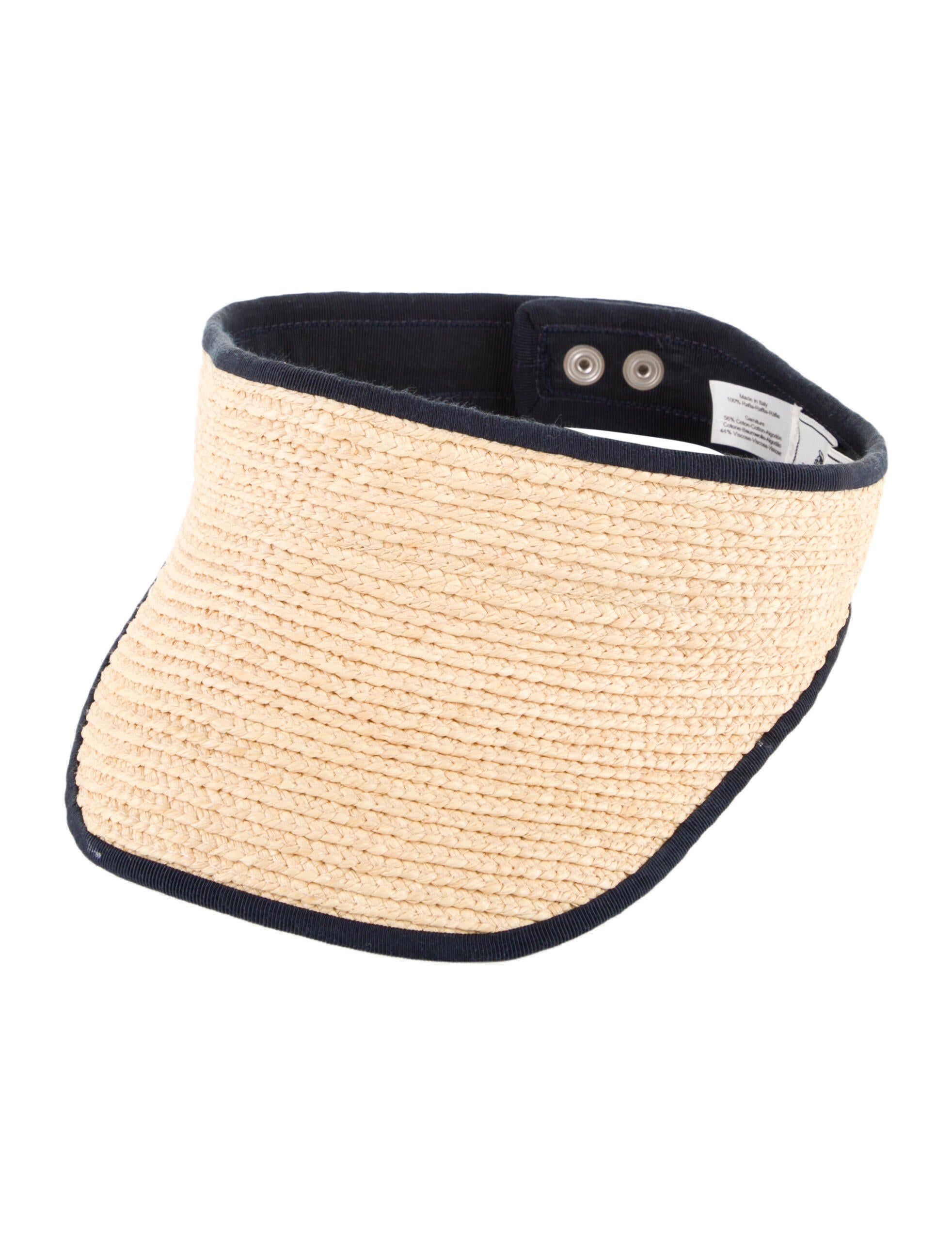 Hermès Raffia Indy Visor