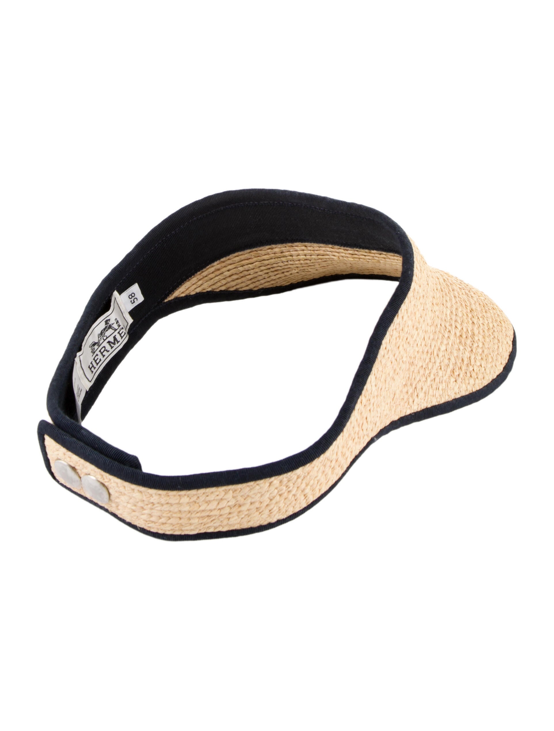 Hermès Raffia Indy Visor