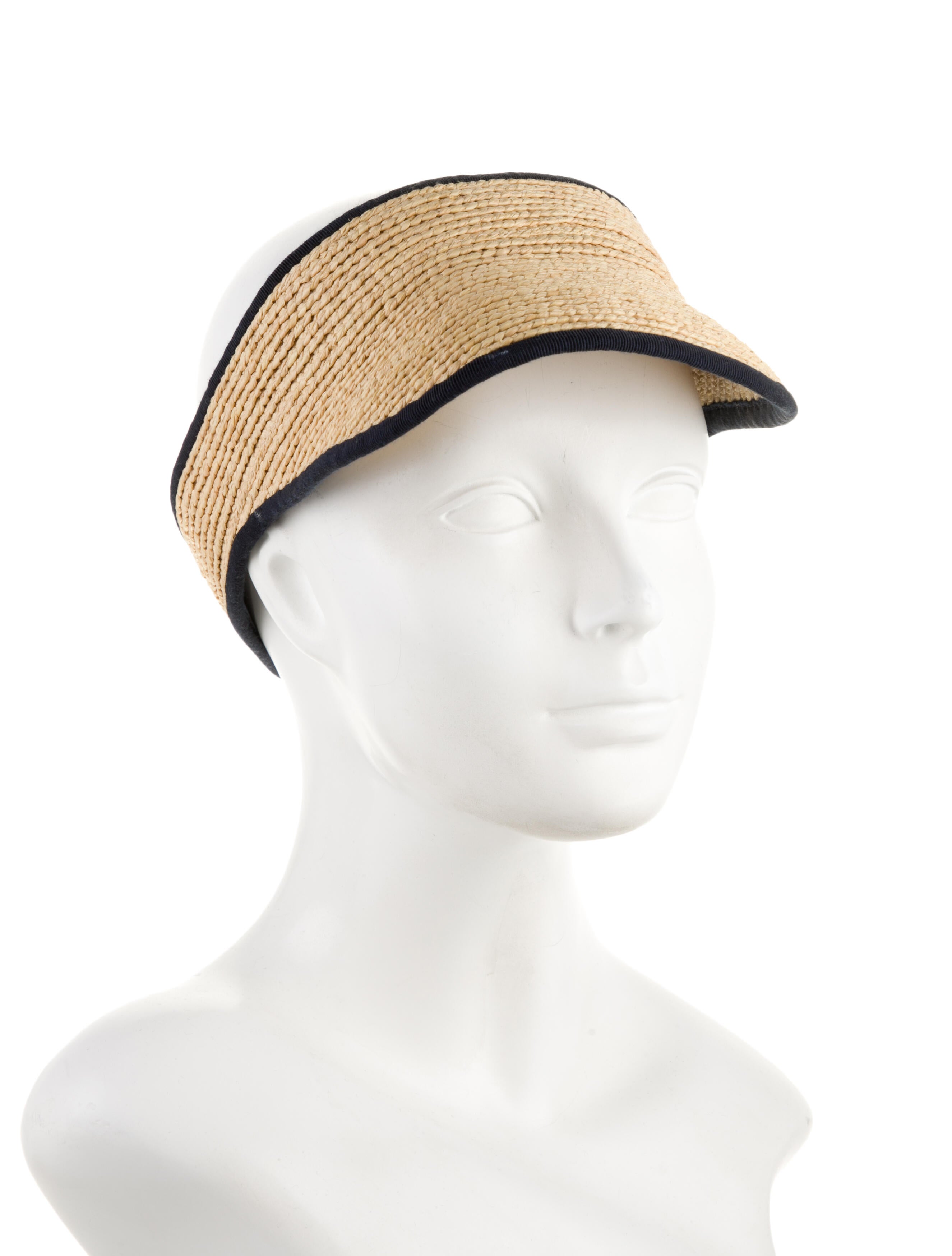 Hermès Raffia Indy Visor