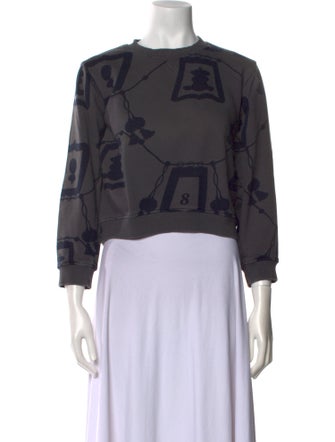 Hermès Printed Crew Neck Sweatshirt