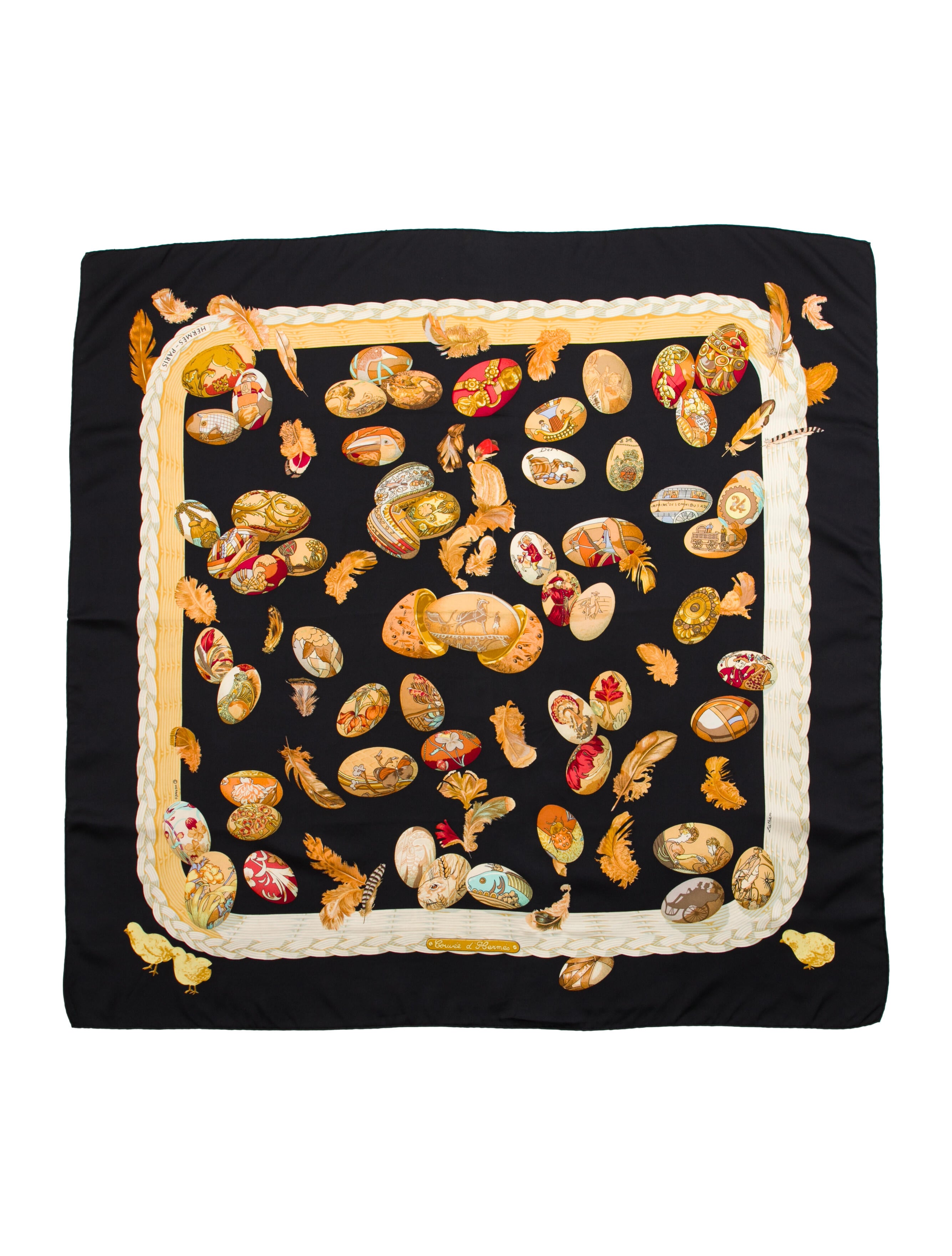 Hermès Couvée d'Hermès Silk Scarf