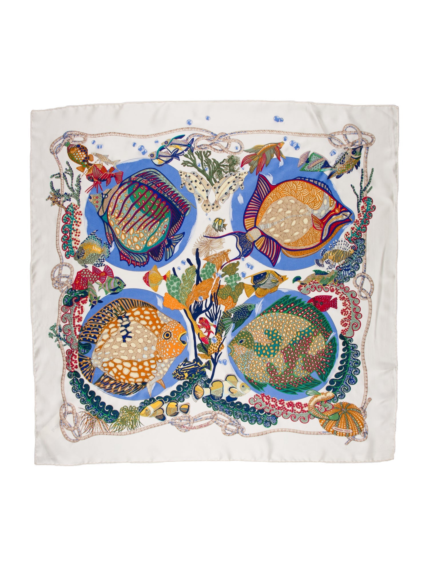 Hermès Grands Fonds Silk Scarf