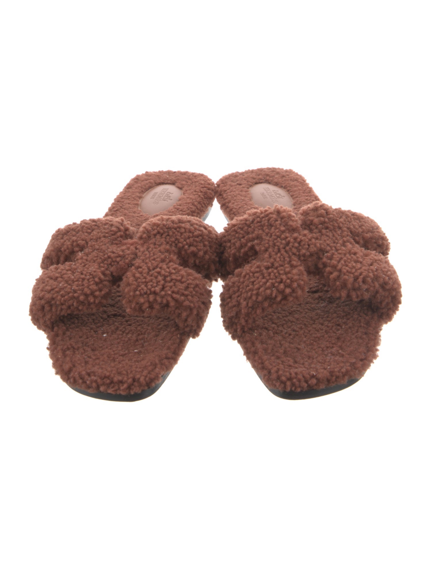 Hermès Oran Shearling Slides