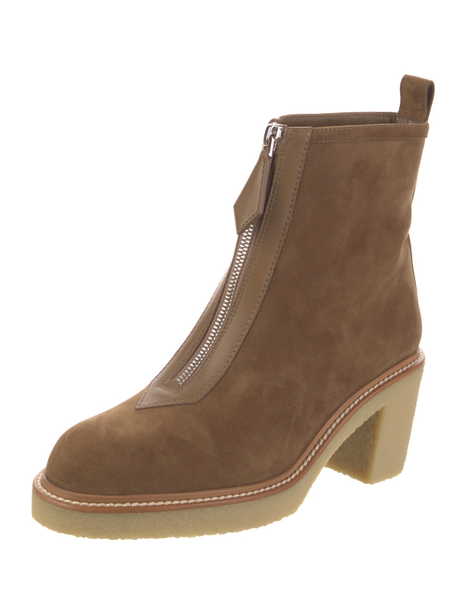 Hermès Jingle 55 Suede Lace-Up Boots