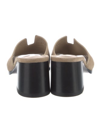 Hermès Helia 60 Suede Slides