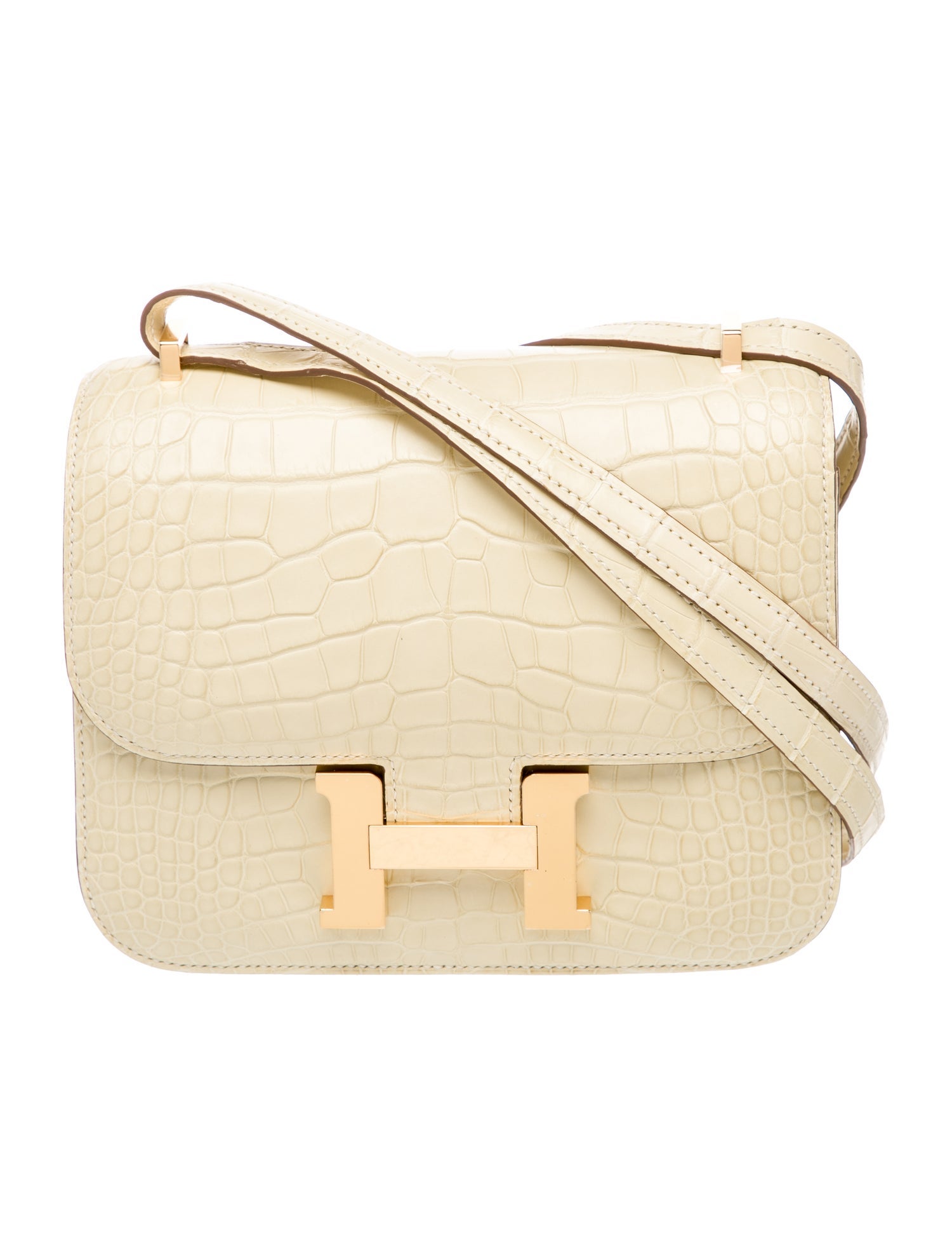Hermès 2023 Matte Alligator Mini Constance 18