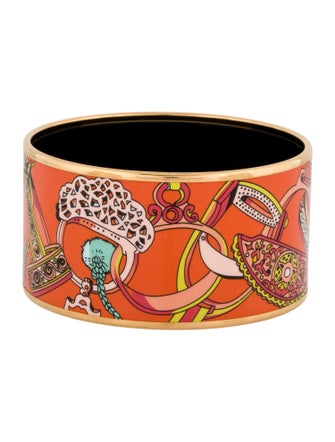 Hermès Extra Wide Enamel Bangle