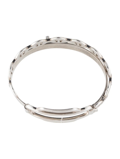 Hermès 18K 1.07ctw Diamond Kelly Bracelet