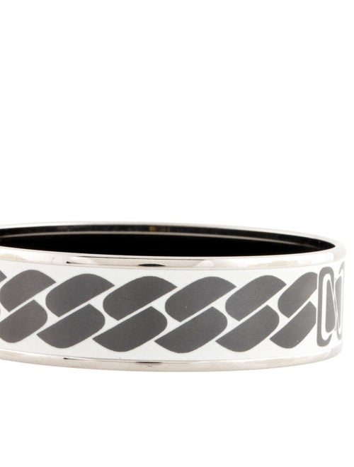 Hermès Enamel Wide Bangle Bracelet