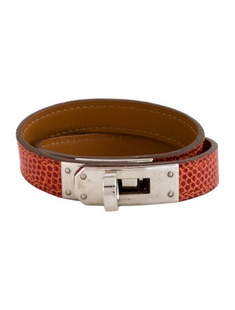 Hermès Lizard Kelly Double Tour Wrap Bracelet