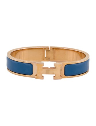 Hermès Enamel Clic H Bangle Bracelet