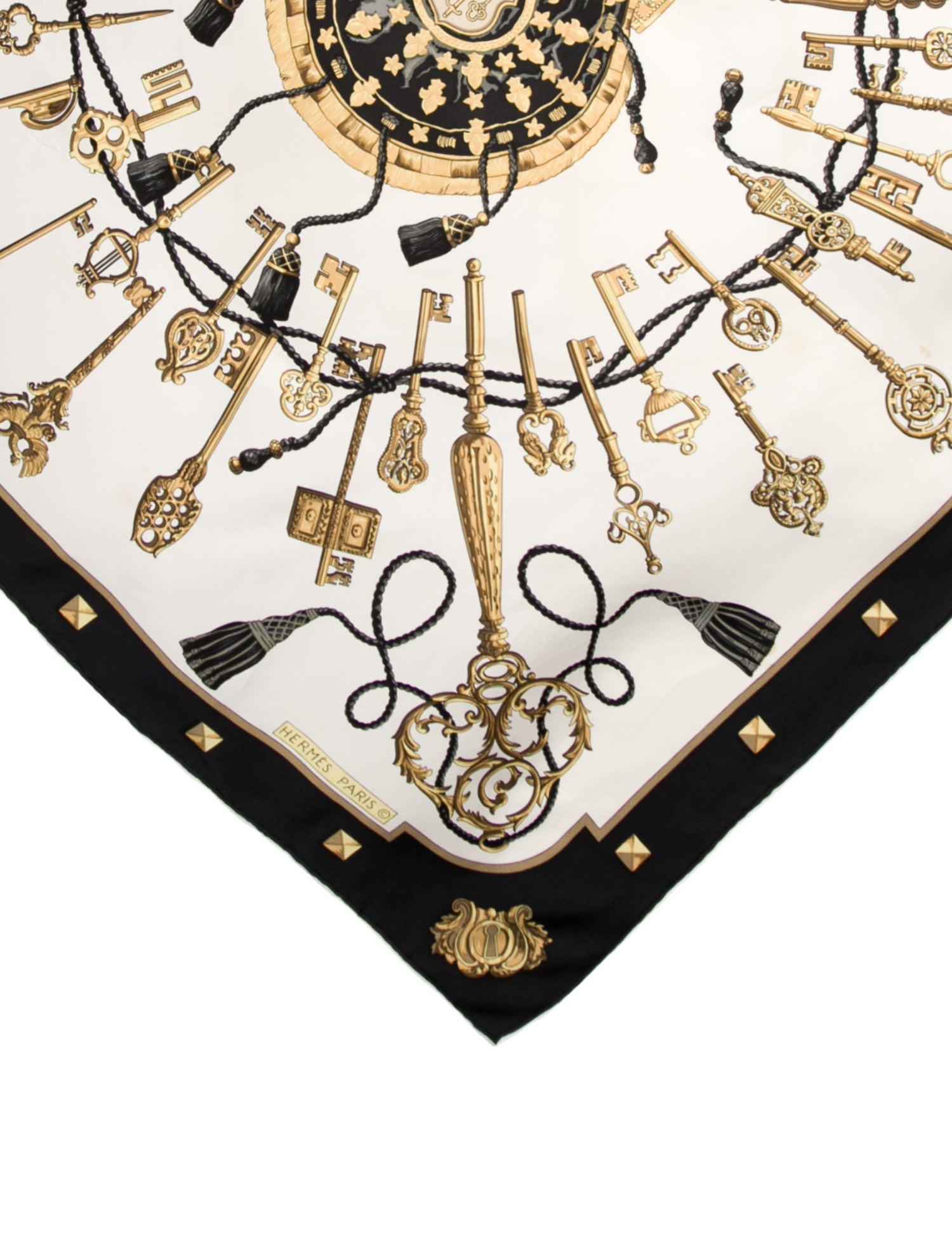 Hermès Les Clés Silk Scarf