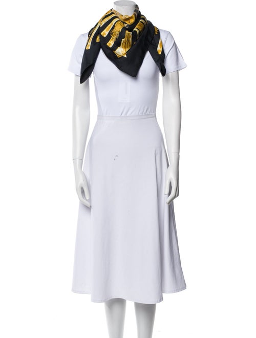 Hermès La Marine à Rames Silk Scarf