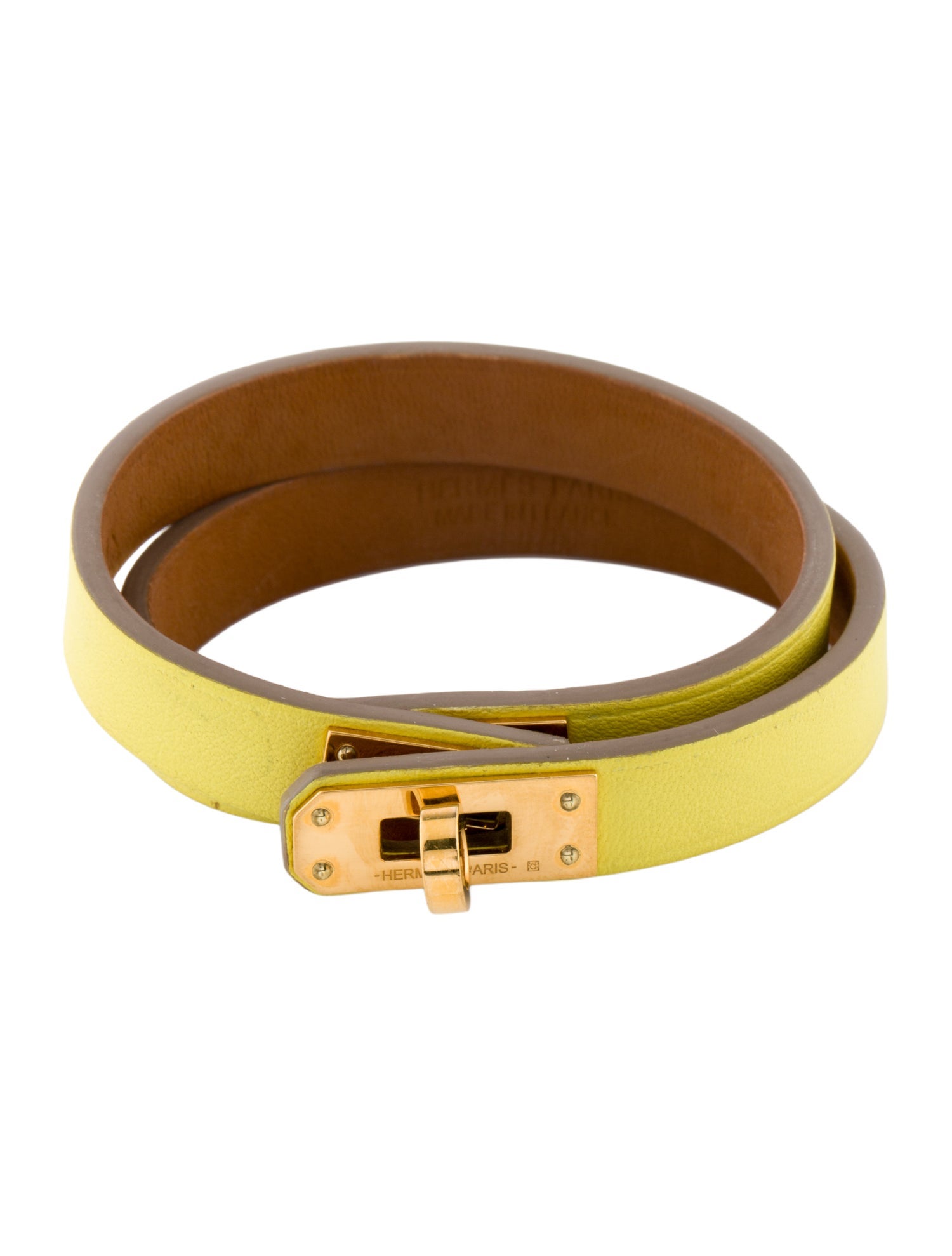 Hermès Leather Kelly Double Tour Wrap Bracelet