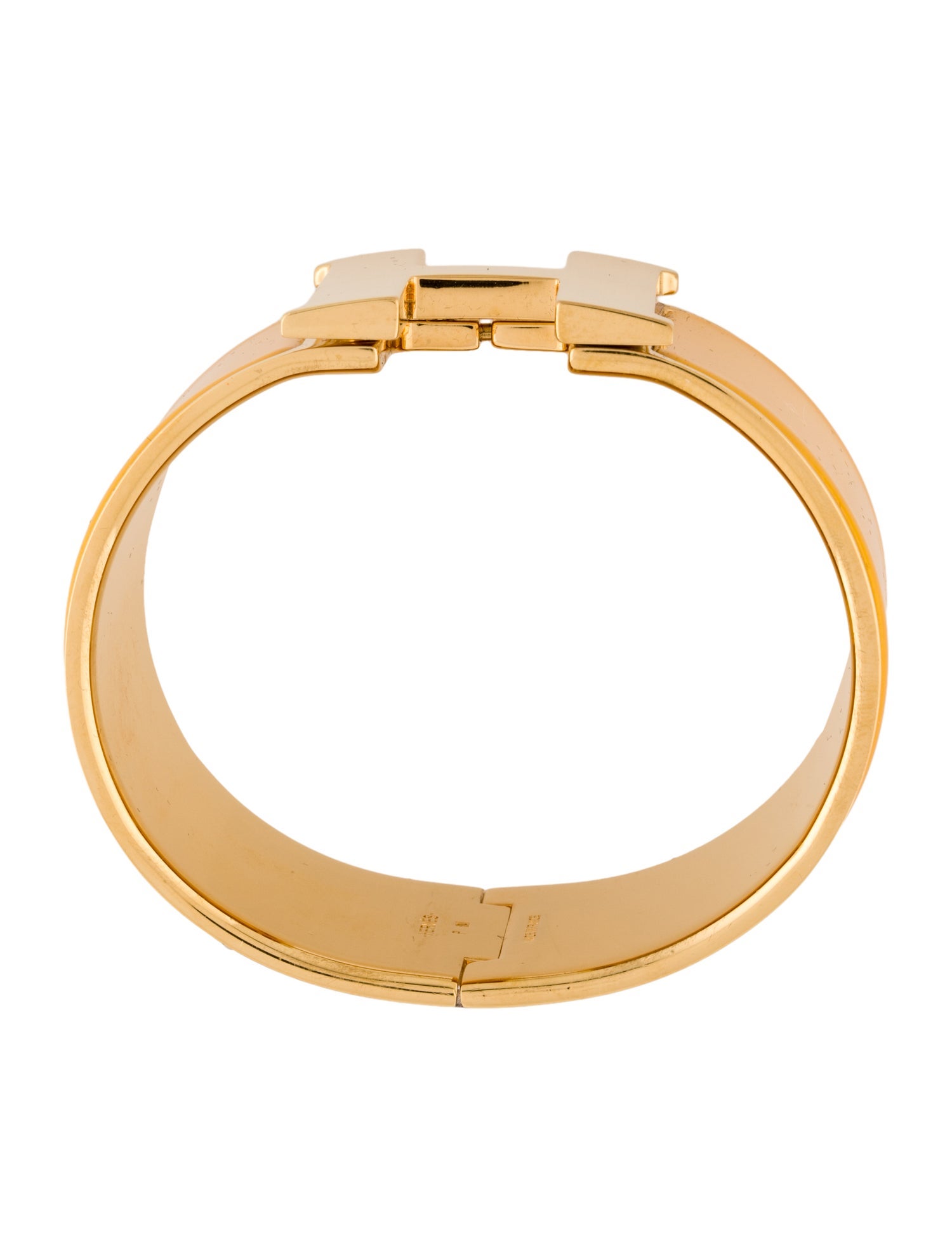 Hermès Clic H XL Enamel Bangle Bracelet
