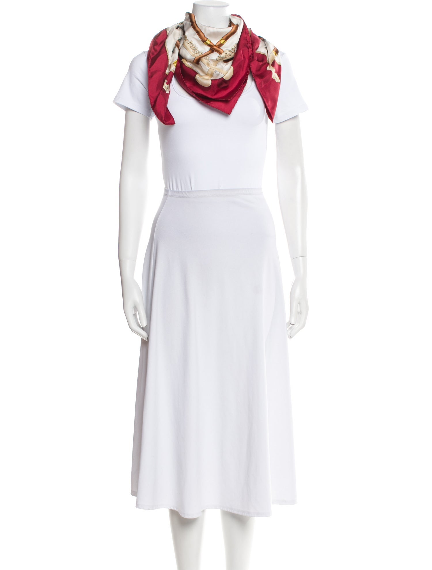 Hermès Cannes et Pommeaux Silk Scarf